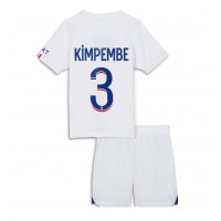 Camisa de Futebol Paris Saint-Germain Presnel Kimpembe #3 Equipamento Secundário Infantil 2023-24 Manga Curta (+ Calças curtas)